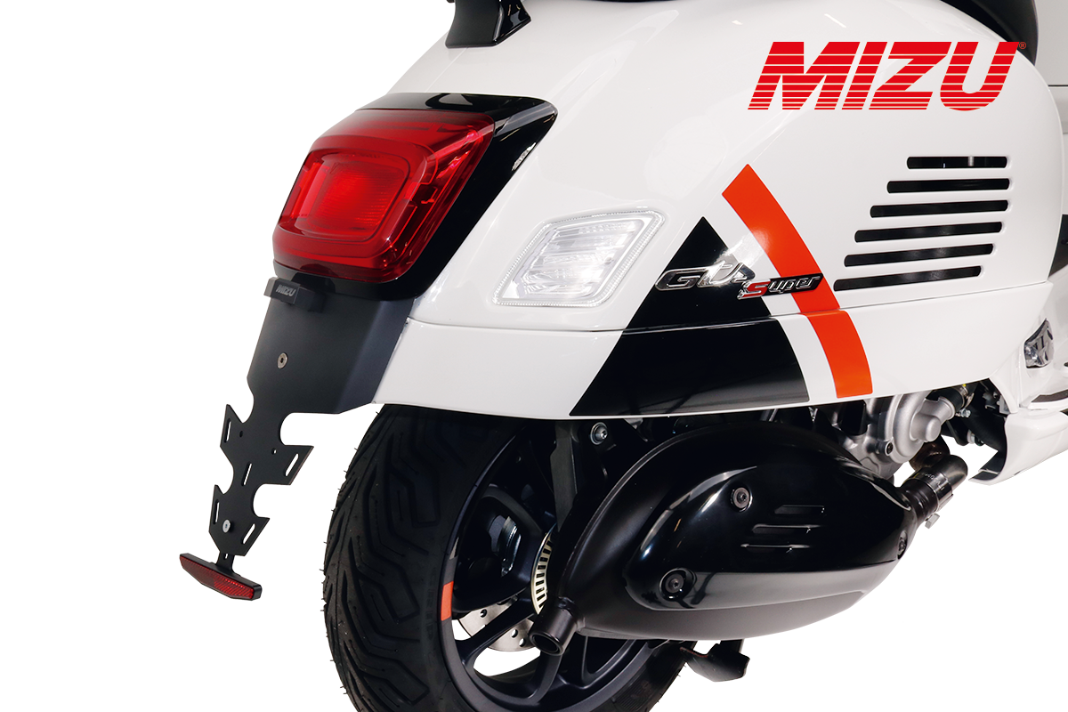 Kennzeichenhalter • Kurzes Heck für Vespa GTS 125 / 300 / 310 Super / Basic / Classic