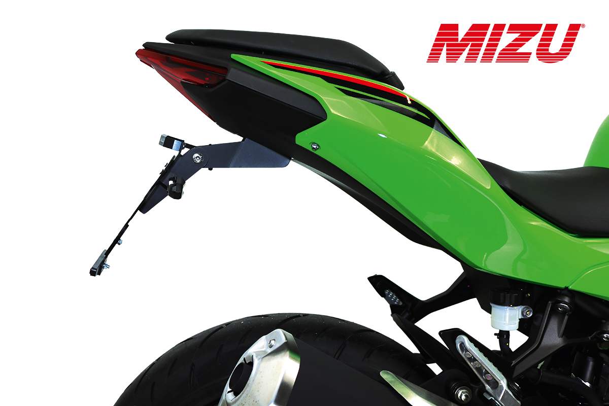Kennzeichenhalter • Kurzes Heck für Kawasaki Ninja 500 SE, Z 500 / SE ab 2024
