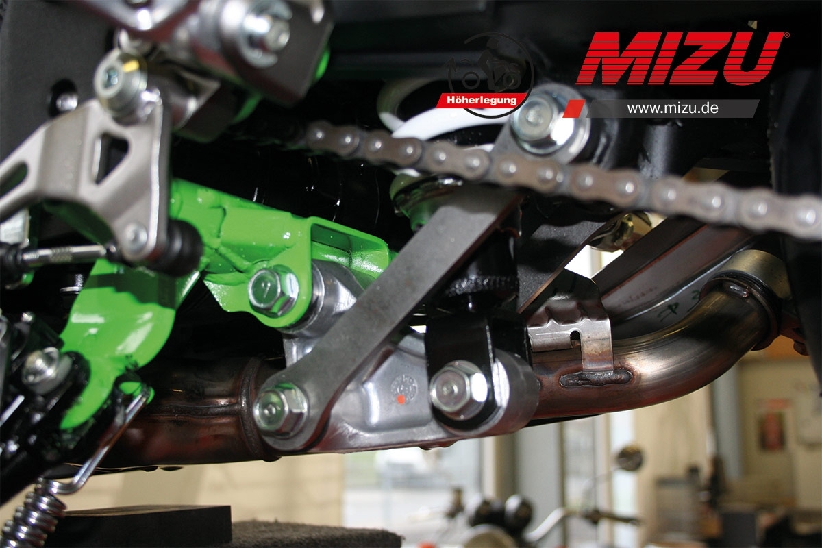 Höherlegung für Kawasaki GPZ 500 S, Ninja 125, Yamaha TDM 900