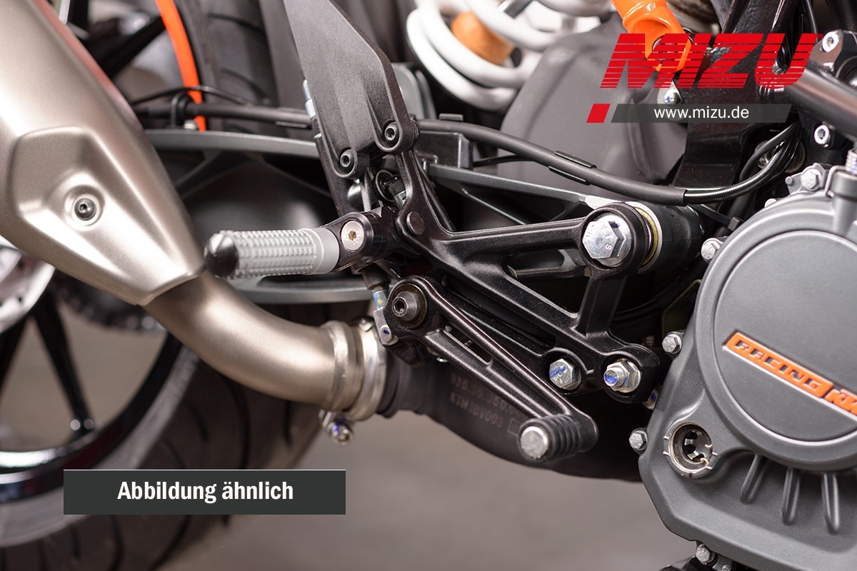 verstellbare Fahrerraste V-Strom Bandit B-King Hayabusa GSX-R125 GSX-S1000
